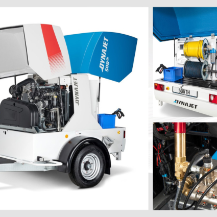 500 Bar Hot Water Jetter | DYNAJET 500th HELI | Flowplant