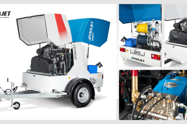 500 Bar Hot Water Jetter | DYNAJET 500th HELI | Flowplant