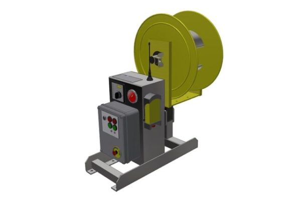 high pressure jetting unit control panel and inlet hose reel