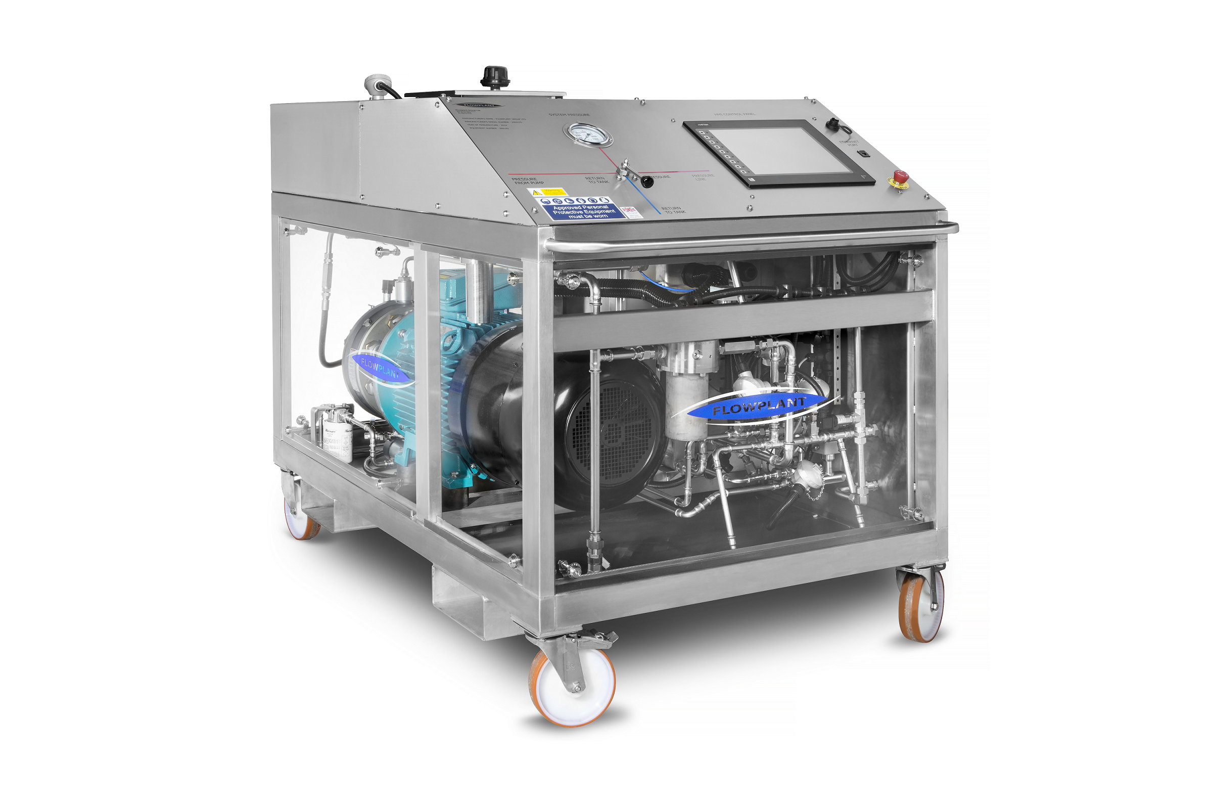 415 bar trolley mounted high pressure flushing unit