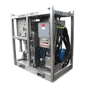 700 bar offshore high pressure water jetting unit in DNV 2.7-1 crash frame