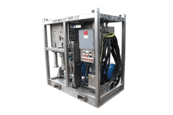 700 bar offshore high pressure water jetting unit in DNV 2.7-1 crash frame