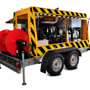 Flowplant 700 bar trailer mounted water jetter