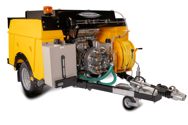 Flowplant 4000 psi trailer drain jetter