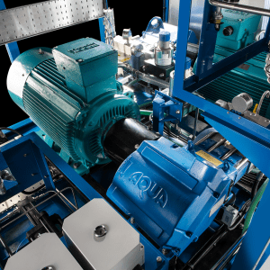 high flow hydrostatic test rig pump