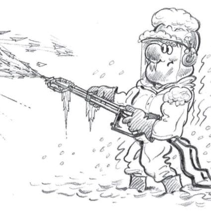 Jetter anti freeze animation drawing