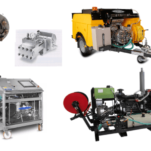 Ensemble of Flowplant high pressure pumps and unit